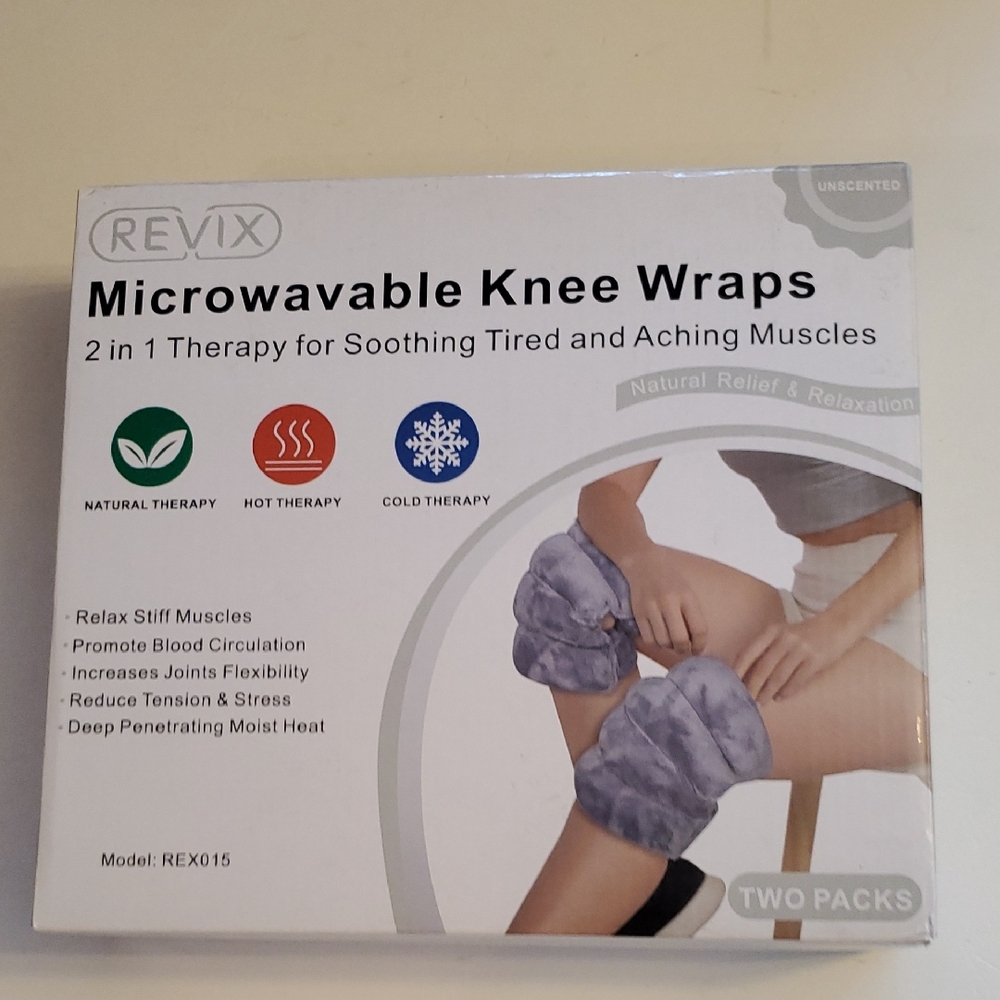 Gray Therapeutic Knee Wraps for Comfort